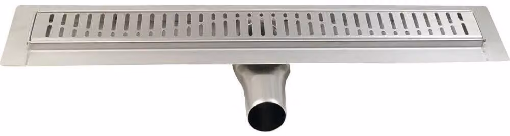 Gelco Manus - Canalina doccia in acciaio inox con griglia ONDA, 1250x130x55 mm GMO18