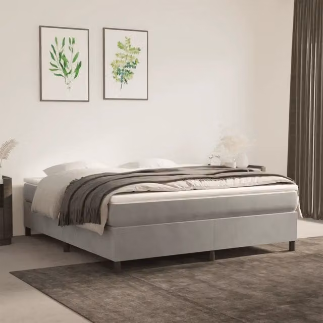 Coprimaterasso Fodera per Materasso Design Mania Traspirante in Poliestere L/P/H: 180 x 210 x 5 cm Disponibile in Bianco o Grigio
