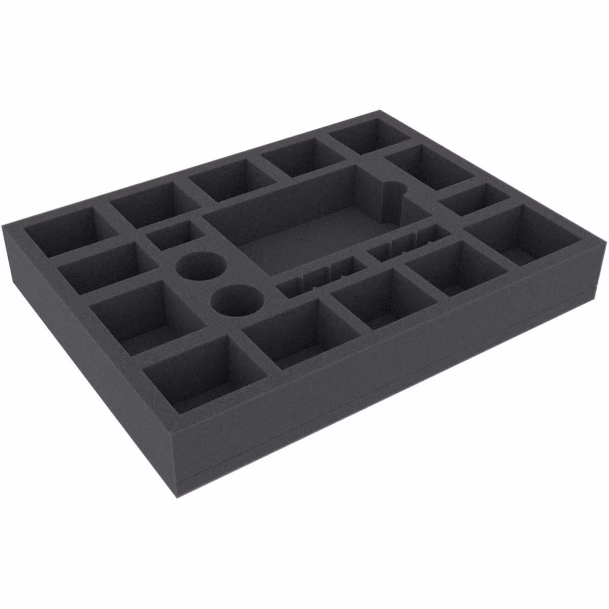 Inserto in schiuma con 20 scomparti per accessori da giochi da tavolo