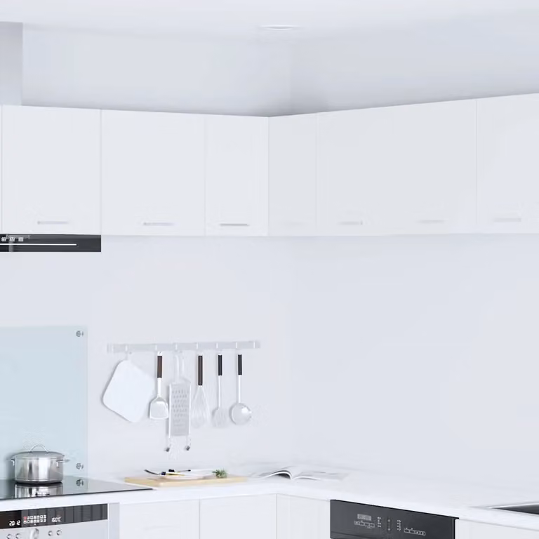 Armadio pensile da cucina vidaXL Bianco con ante a battente in MDF, L 57 x P 40 x H 57 cm