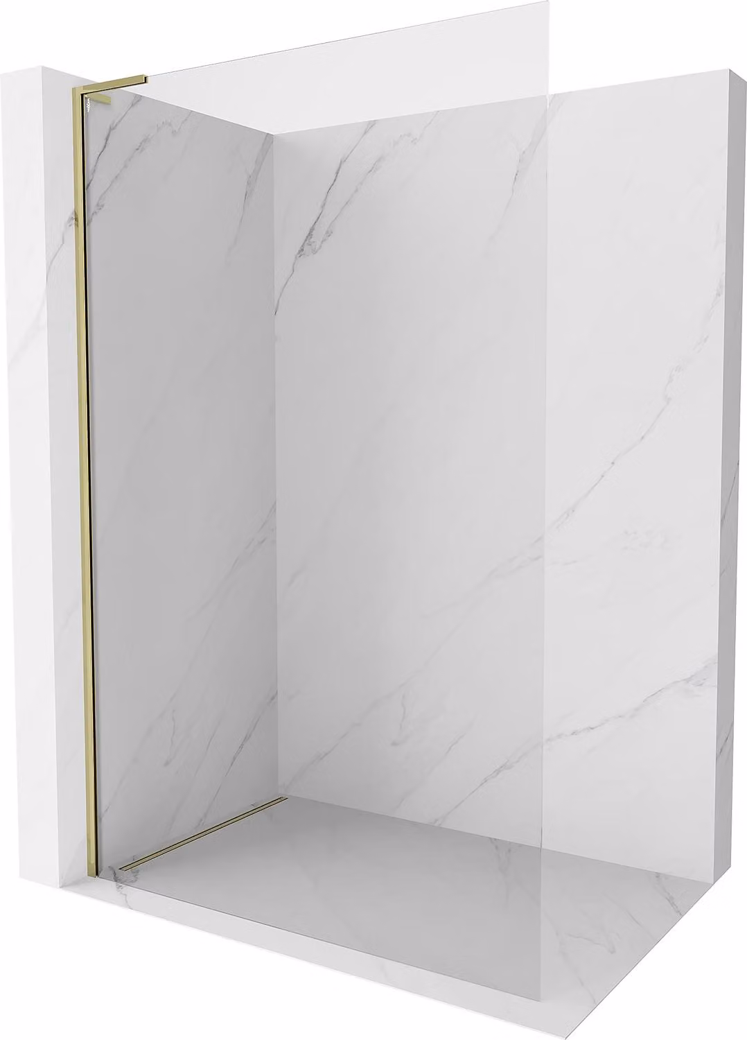 Mexen Kioto-X L Pannello Doccia Walk-in 110 x 200 cm, trasparente 10 mm, oro - 800-110-107-50-00-X