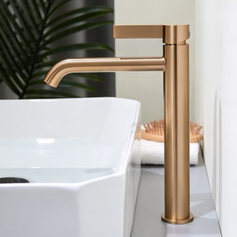 Rubinetto alto per lavabo, acciaio inossidabile, 1 pezzo, codice prodotto: 9M8OK-T