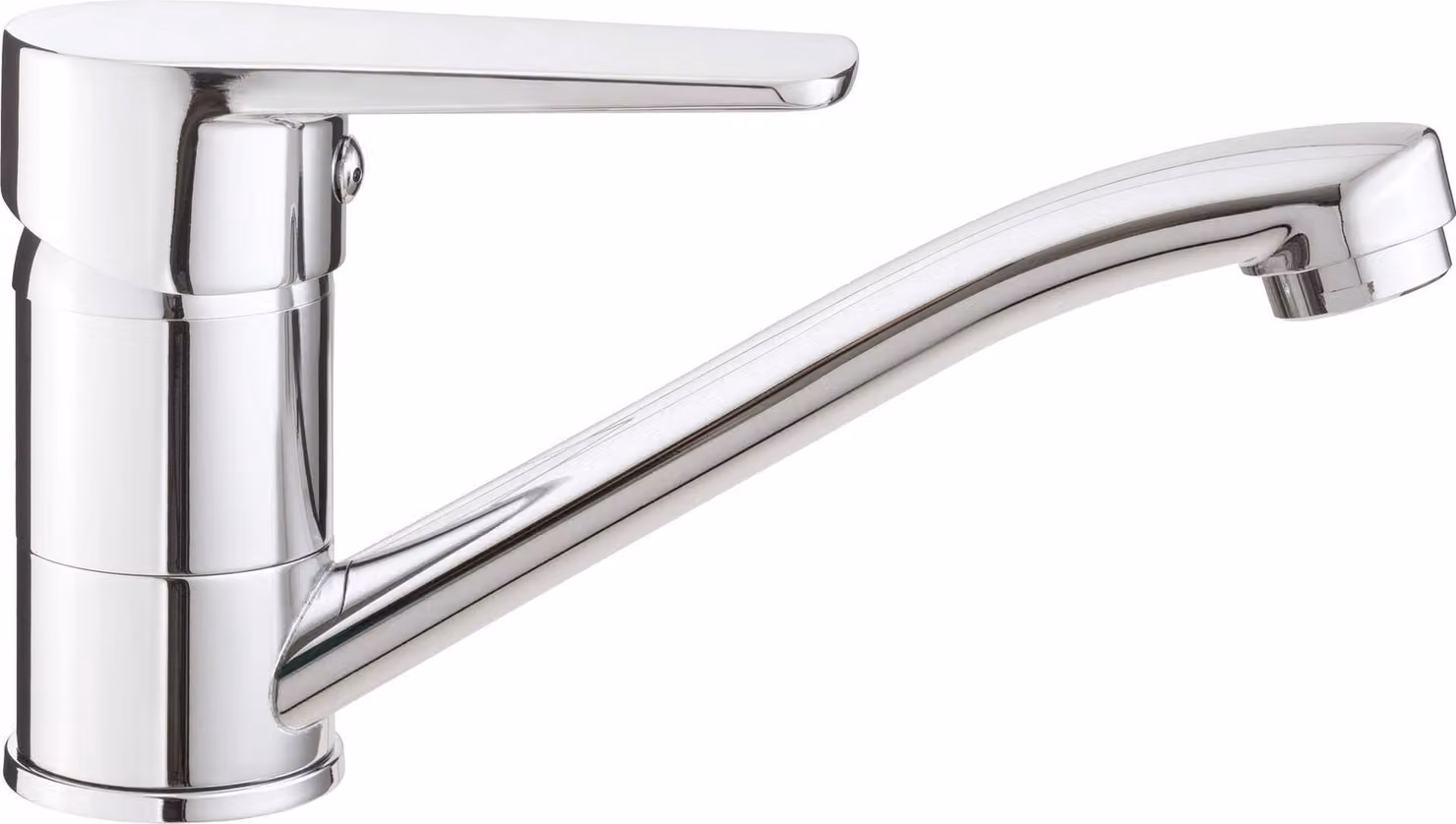 Basin mixer with swivel spout