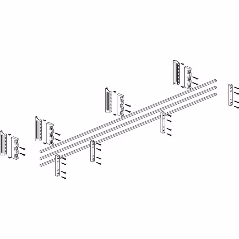 Modulo barra collettrice ABN profonda 5FB/2RE 60 mm con rame 12x10 mm, a 3 poli, EBM 32 mm MTSC52633