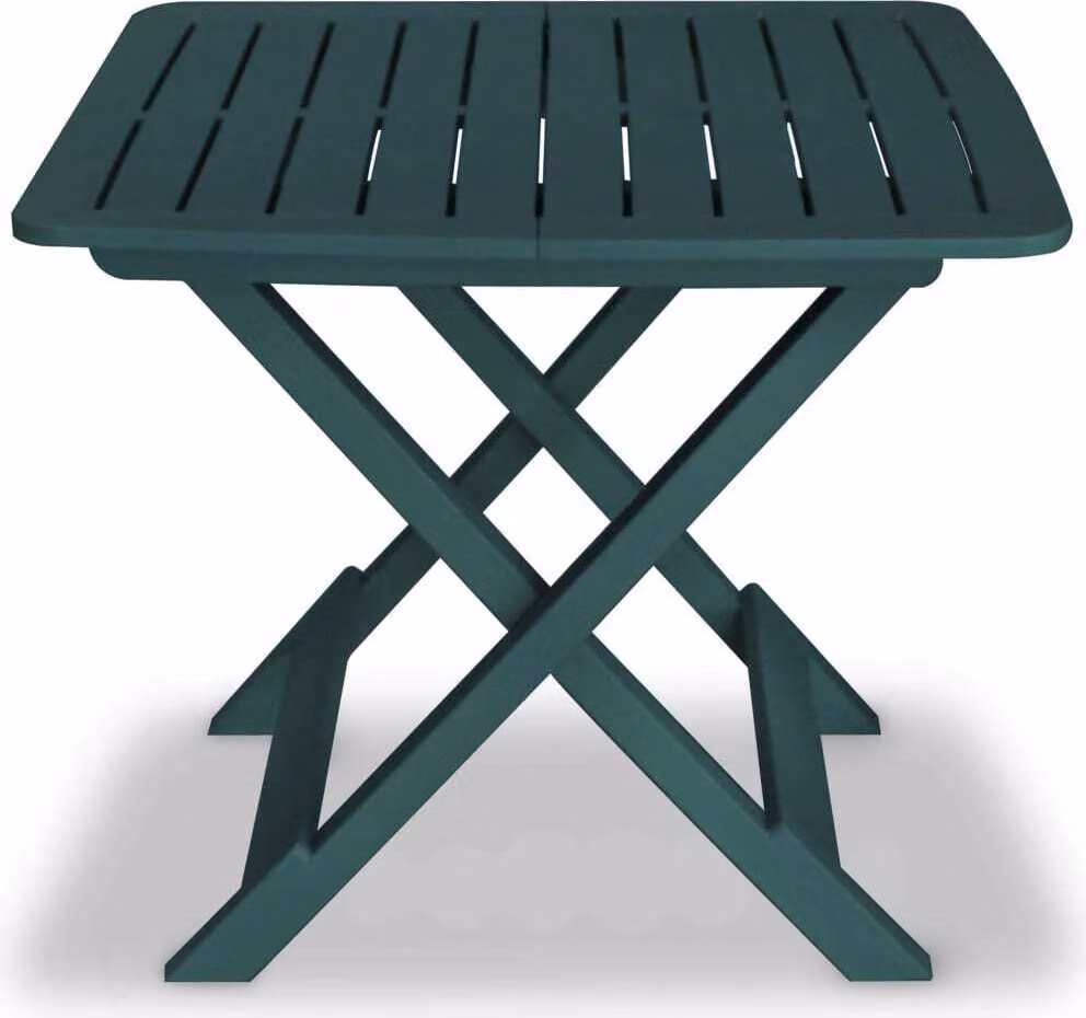 Set da Bistrot 3 pz Pieghevole in Plastica Verde