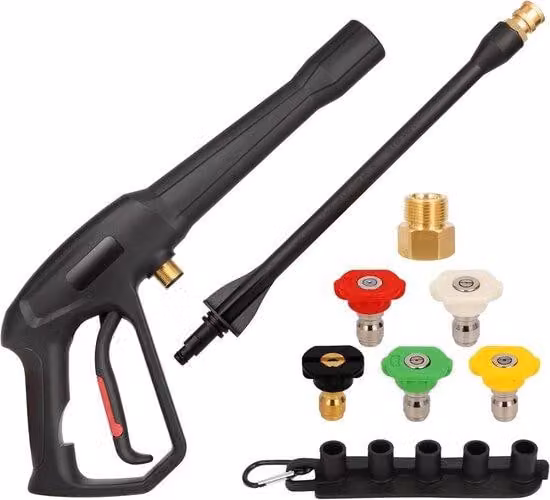 Pistola idraulica per nebulizzazione - Ugello spray ad alta pressione - MAX 2000 PSI - Ideale per la pulizia di automobili, pavimenti, prati e pareti