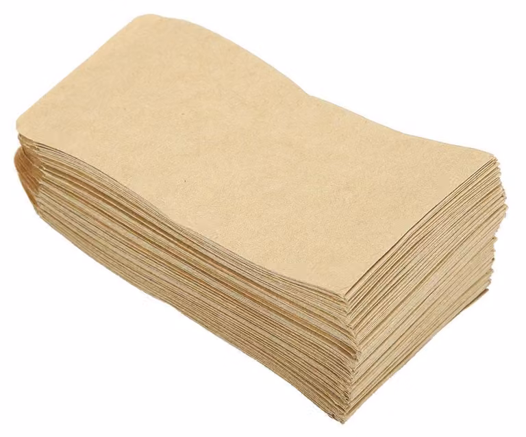 100 buste in carta kraft, dimensioni 6x11 cm, autoadesive
