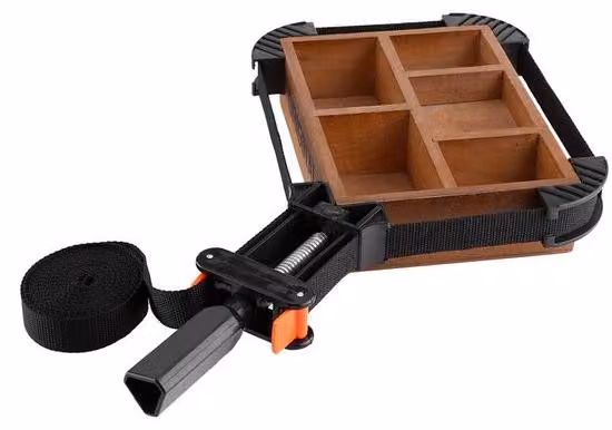 Morsetto di fissaggio ad alte prestazioni con 4 morsetti - Morsetto regolabile - Utensile per legno - Materiale: nylon/ABS - Lunghezza: 4 metri - Colore: nero