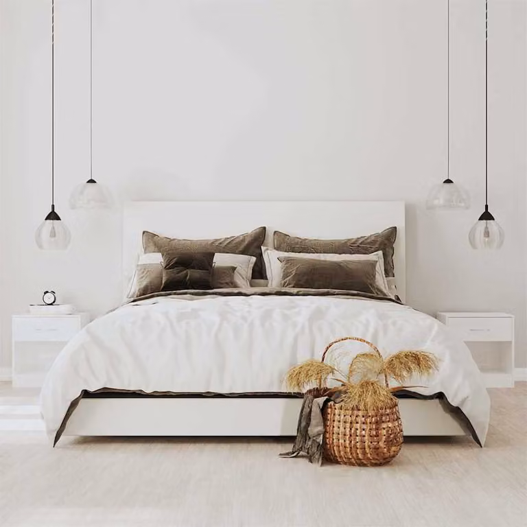 Set di 2 comodini vidaXL con cassetto in bianco lucido moderno L/P/H: 38,0 x 30,5 x 36,5 cm