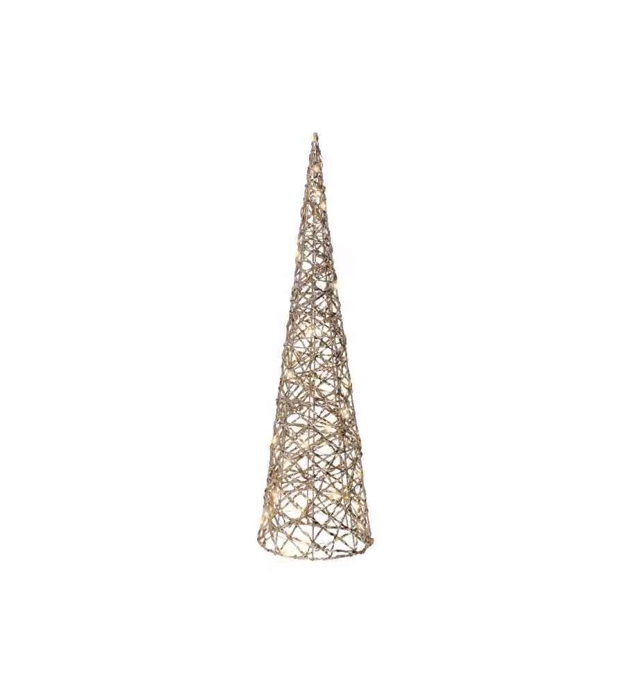 Lumineo Cono LED Oro - Elegante Decorazione Luminosa Interna - 60 cm