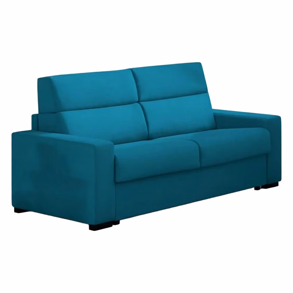 Divano Letino DMORA a 2 posti con coperture sfoderabili, Made in Italy, Azzurro, L: 200 cm, P: 95 cm, H: 100 cm – 2