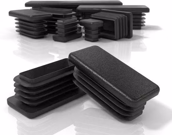 Tappi di copertura a lamelle per chiusure di tubi - Resistenti alle intemperie - 60x30 mm - Nero