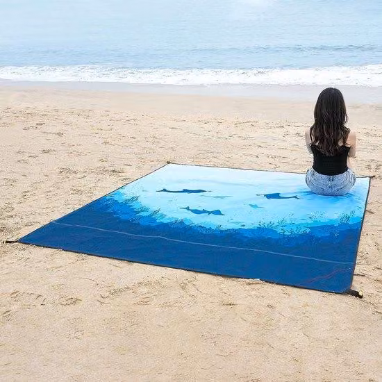 Tovaglia da picnic impermeabile XXL 210x200 cm per spiaggia, campeggio e viaggi