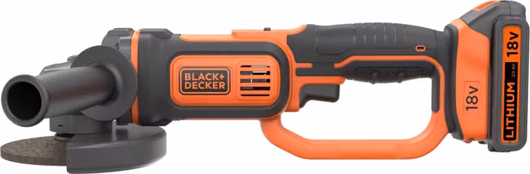 BLACK+DECKER BCG720N-XJ - Winkelschleifer - schnurlos - 125 mm - ohne Batterie - 18 V (BCG720N-XJ)