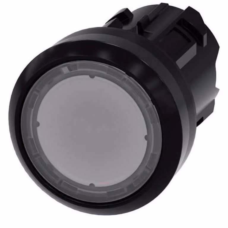 Pulsante Siemens Dig.Industr. 22 mm, rotondo, trasparente 3SU1001-0AB70-0AA0