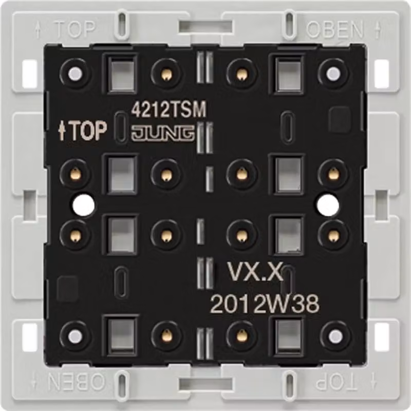 Modulo pulsante 1-fold 24V AC/DC 20mA - Pulsante bianco 4212 TSM