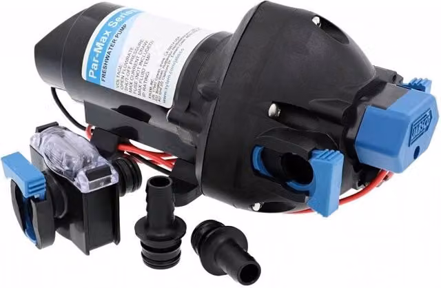 Pompa Jabsco PAR MAX 3 12V 25PSI colore nero con attacco 1/2" – 1