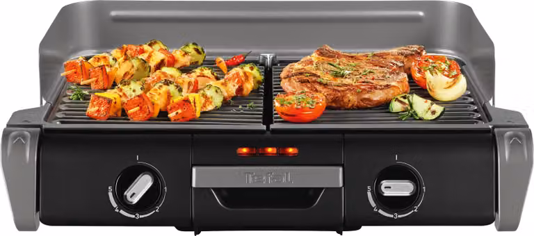 TEFAL Barbecue 2400W 2 piastre Termostato sw-si TG 8000