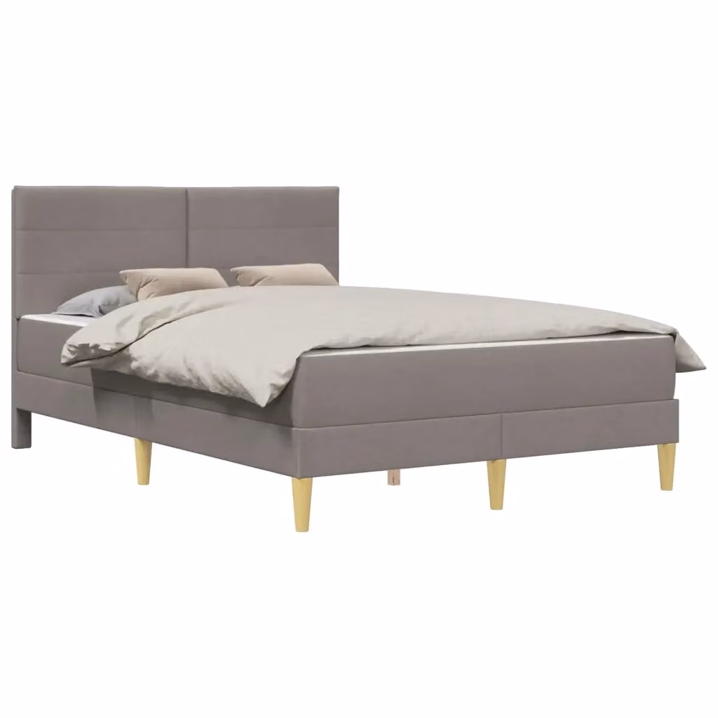 Struttura letto imbottita moderna vidaXL in tessuto con doghe in legno L/P/H: 200 x 120 x 104 cm – 2