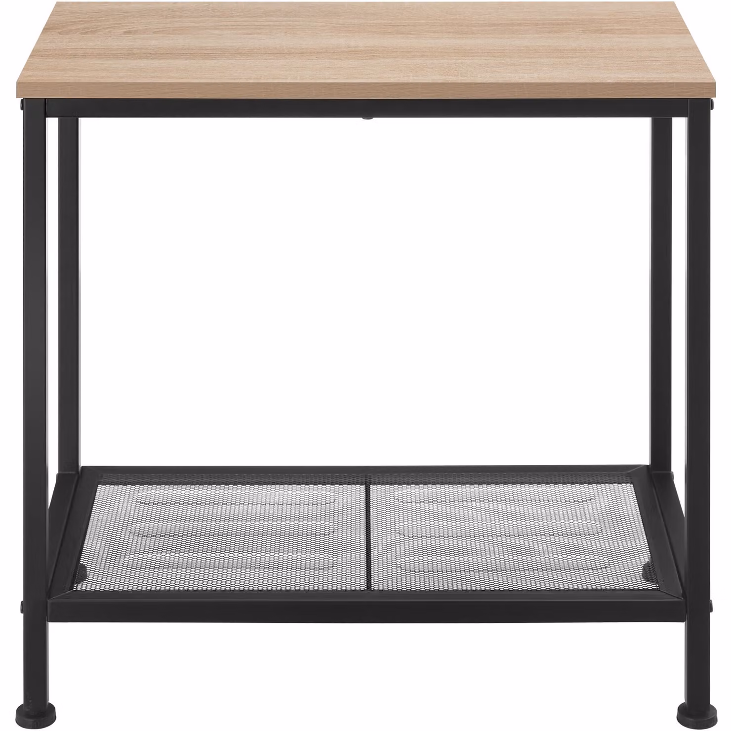 Tavolino rettangolare industriale TecTake GmbH in legno rovere e metallo, L: 60 cm, P: 30,5 cm, H: 60,5 cm – 3