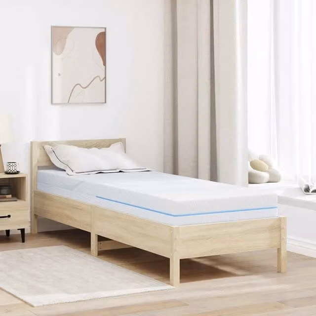 Materasso in comfort foam bianco vidaXL L: 200 cm, L: 80 cm