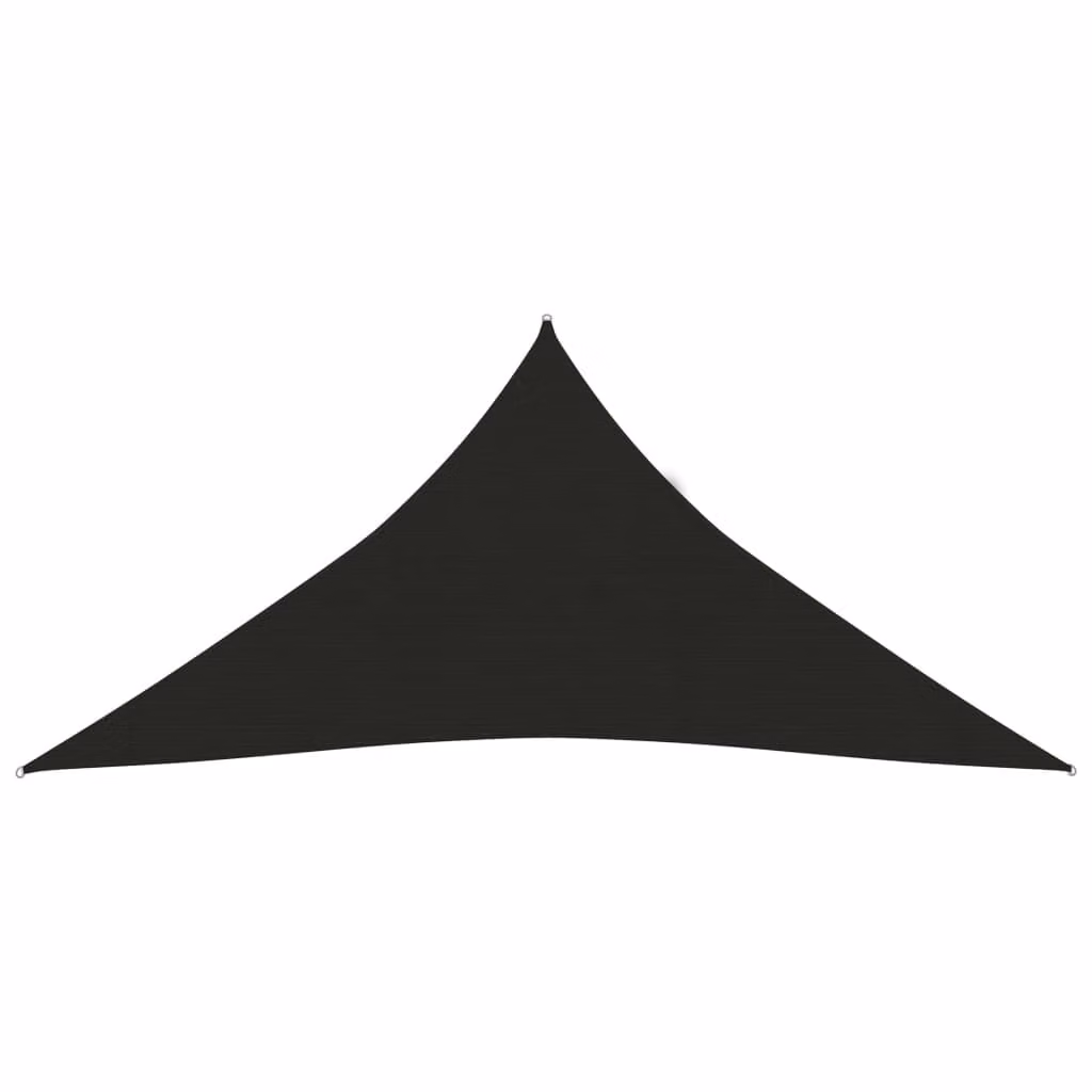 The Living Store Tenda da sole 160 g/m² Nero 3x3x3x3 m HDPE