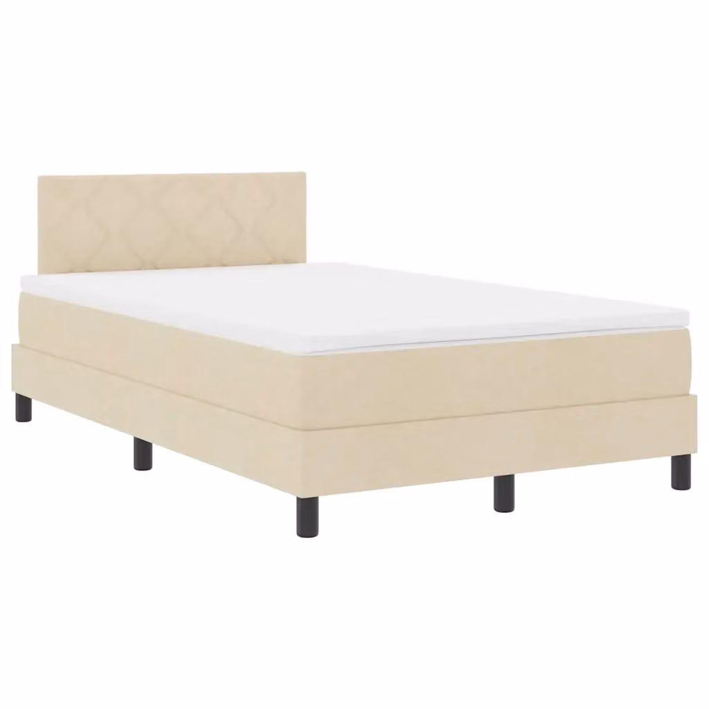 Letto a molle vidaXL color beige con strisce LED e porta USB, L/P: 120 x 200 cm – 2