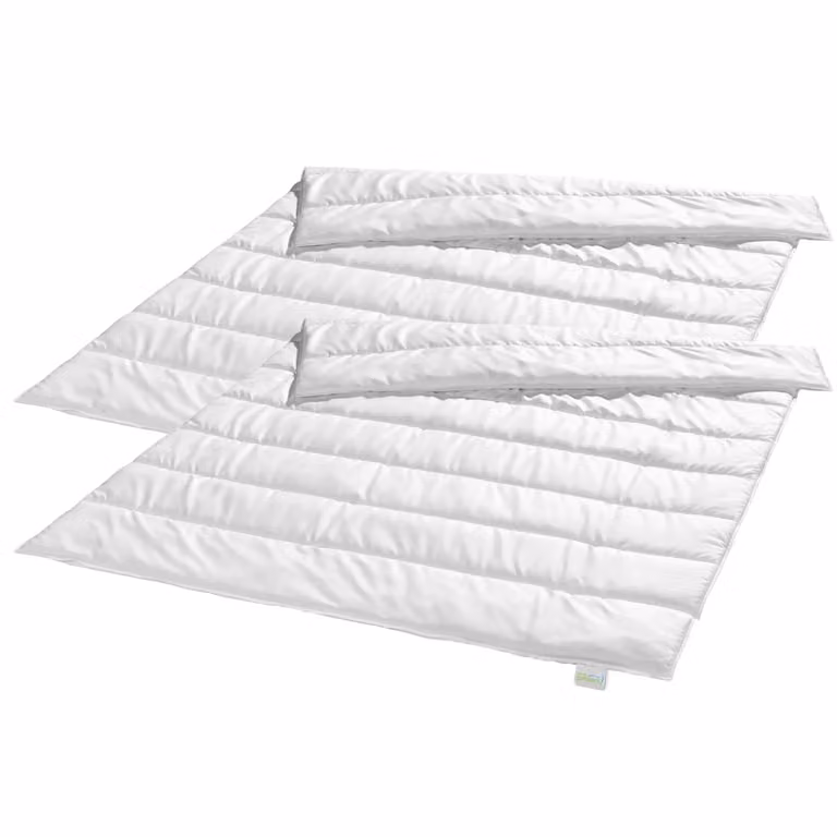 Set da 2 piumoni, 135 x 200 cm, caldi piumoni invernali, 100% microfibra, adatti a chi soffre di allergie, Bodyprotect ECOLine