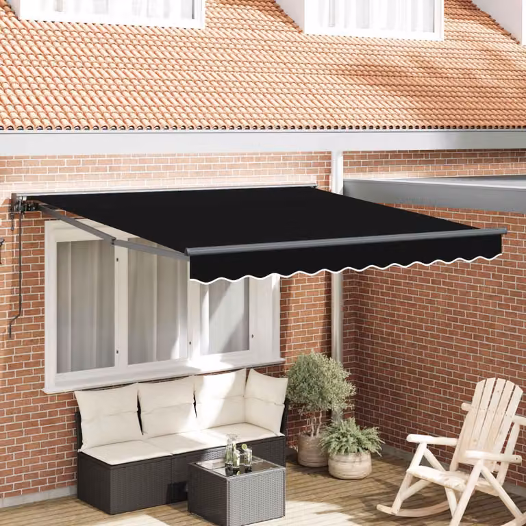 Maison Exclusive - Telaio per tenda da sole nero 350 x 250 cm