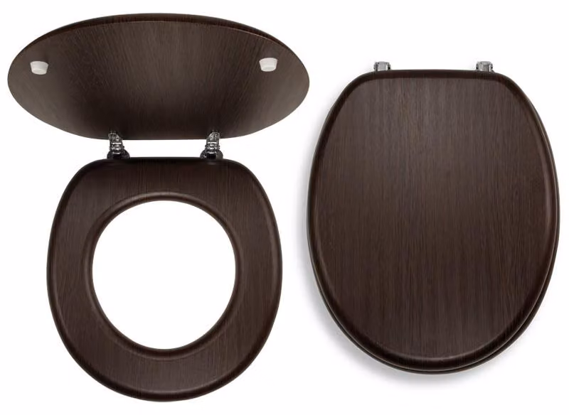 Sedile WC Novaservis impiallacciato in MDF/WENGE