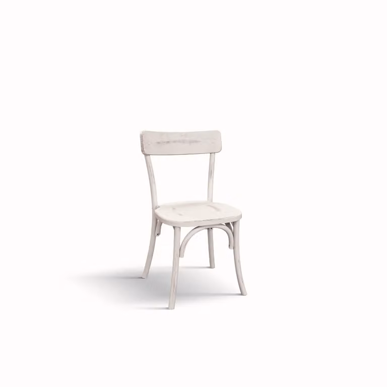 Set di sedie VOLTERRA in legno bianco consumato