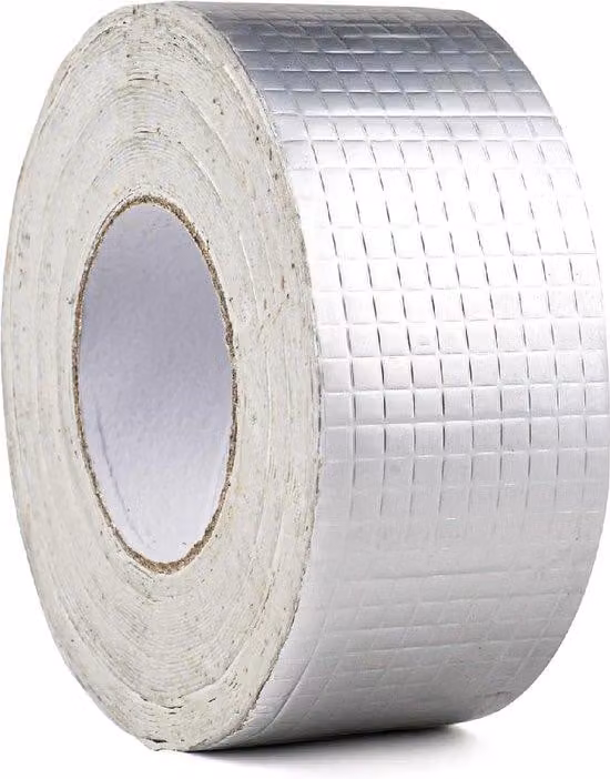 Nastro impermeabile in alluminio - Nastro butilico - 5 metri - Argento