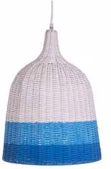 Lampada a sospensione Bizzotto SKY in stile boho, colori blu, azzurro e bianco, attacco E27, 40 W, L 37 cm x H 172 cm