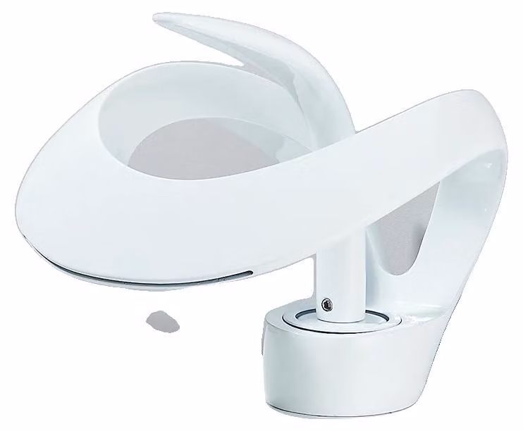 Miscelatore per lavabo, montaggio a soffitto, con comando monocomando, bianco