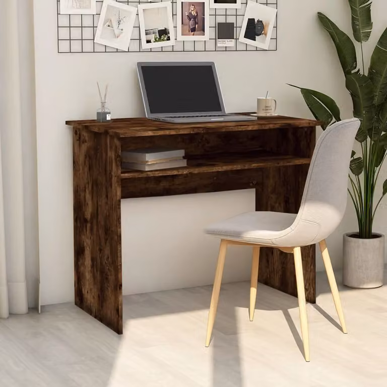 Maison Exclusive - Scrivania in rovere affumicato 90x50x74 cm Materiale ligneo