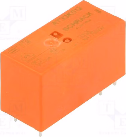 1 relè: bobina elettromagnetica, 12 VDC, 16 A / 250 VAC, codice prodotto: 2-1393240-3