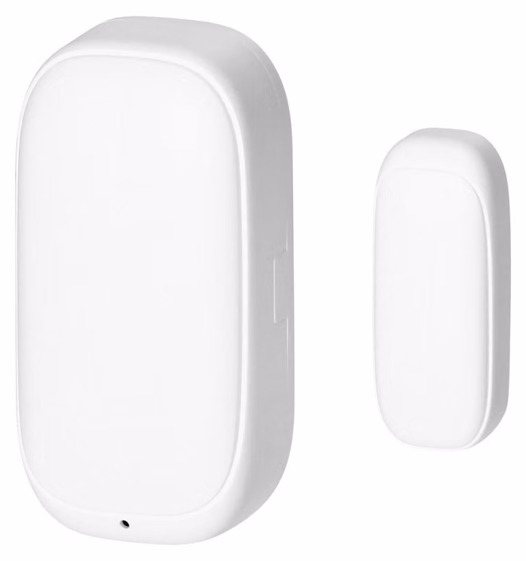 Sensore apertura porte/feronerie Tuya Smart, Orno, bianco, 31x21mm, alimentazione 3 batterie AAA
