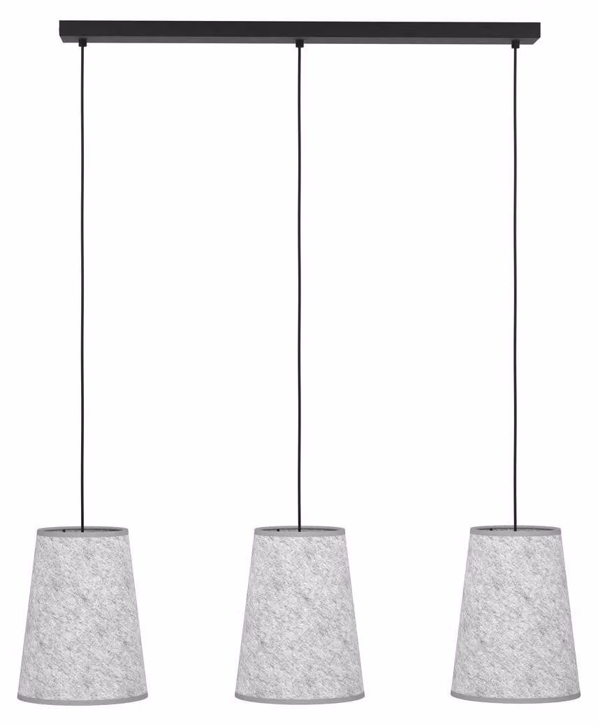 ALSAGER lampada a sospensione lampada a sospensione lampada a sospensione - L91 x L21 x H110 cm - nero - 3X40W escl. - IP20