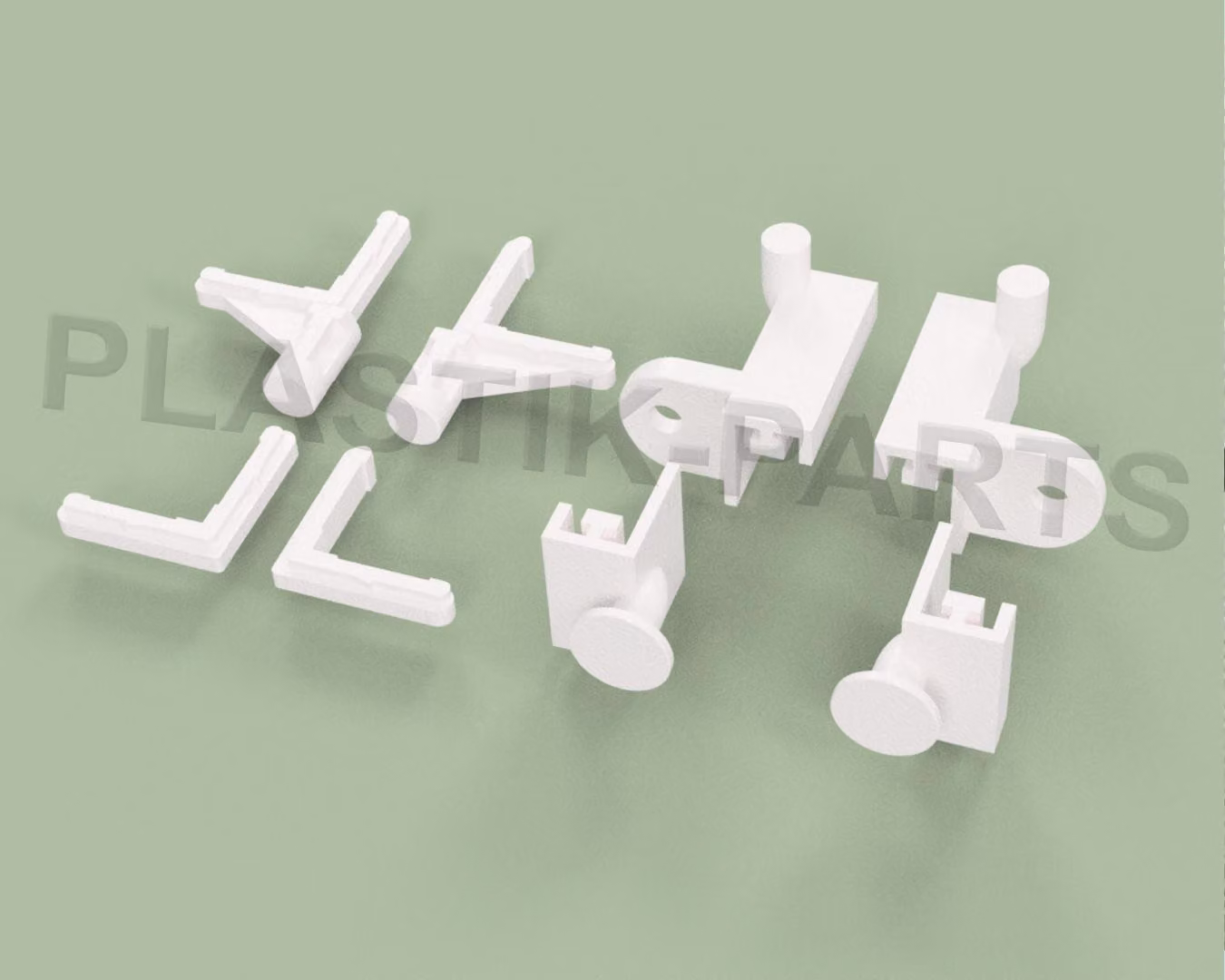 Set di accessori per finestra a ribalta 136 mm per cantina Finestra a ribalta bianca