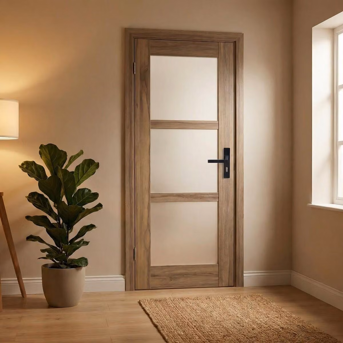 Bloc Porta Frangivetro H204 x L73 cm, lato tavola P. destro, maniglia GD MENUISERIES