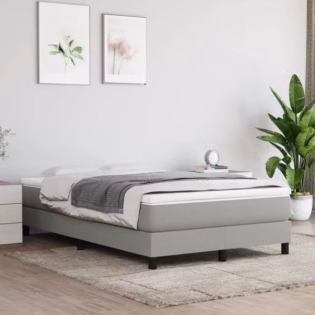 Materasso Ibrido vidaXL Grigio e Bianco L: 120 cm, P: 200 cm, H: 20 cm