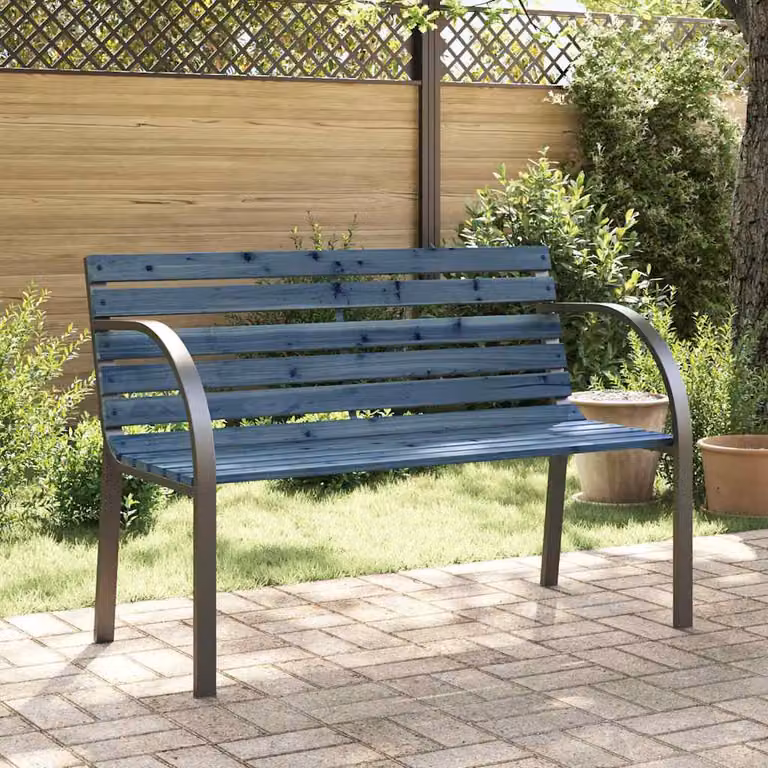 vidaXL Panca da Giardino per Bambini in Legno di Abete Grigia con Braccioli