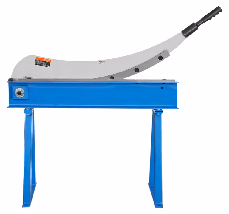 SucceBuy, forbice manuale per taglio di lamiere di metallo da 32", troncatrice da banco in acciaio Q235, adatta per la lavorazione di lamiere di acciaio spesse, pressa a rulli robusta per progetti edili e lavori di bricolage