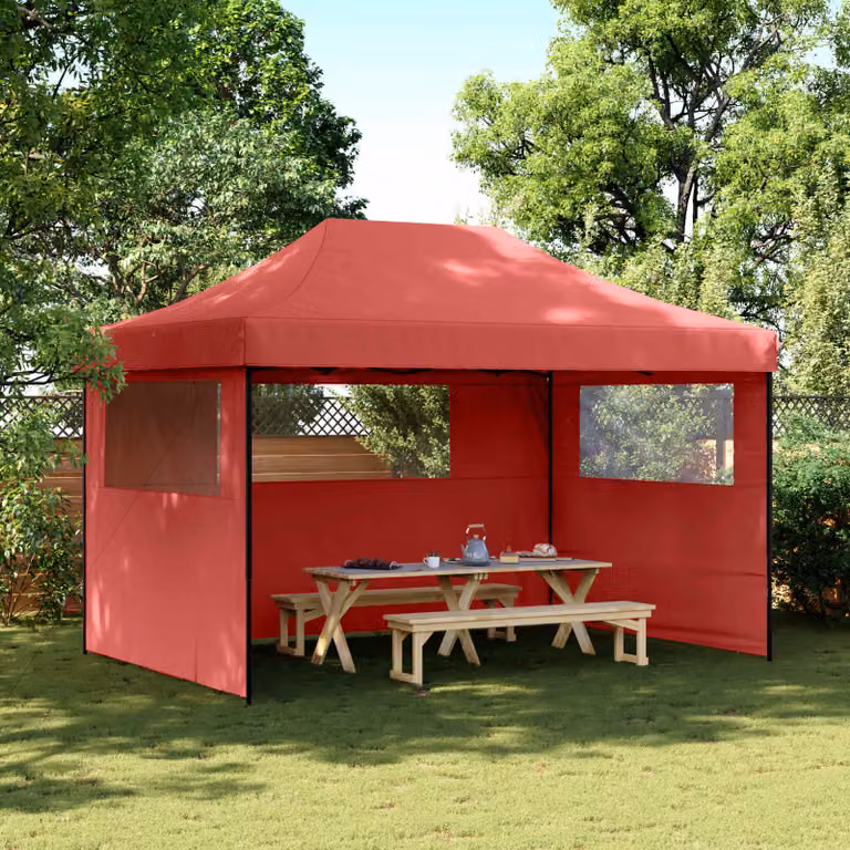 Tenda Party vidaXL in tessuto Oxford rosso L: 279 cm, P: 410 cm, H: 315 cm