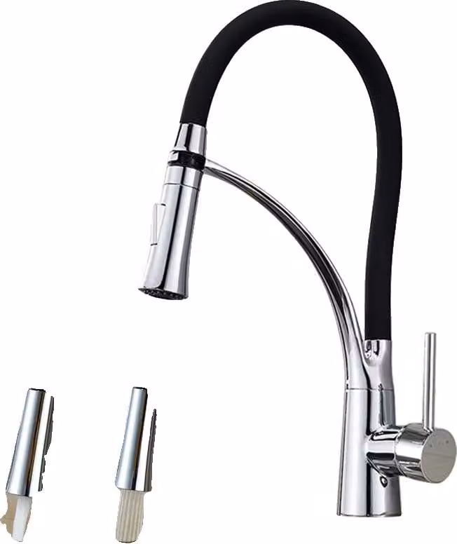 Miscelatore da cucina, a soffitto, monocomando, cromo No LED