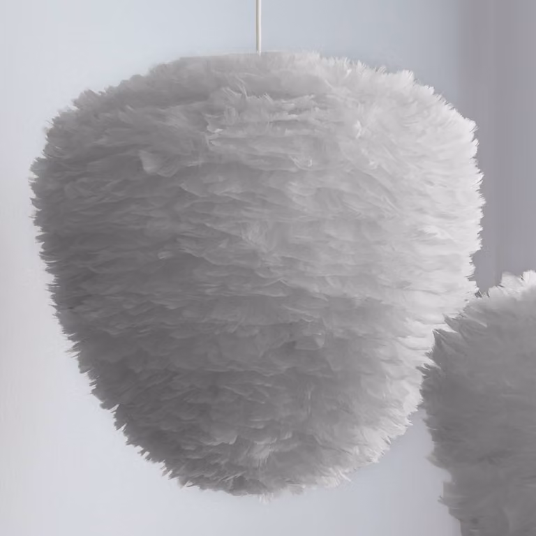 UMAGE Lampada a sospensione Eos Evia Medium, dimmerabile, Alluminio / Grigio / Zincato, Soggiorno / Sala da pranzo, Scandinavo, Lampada a sospensione
