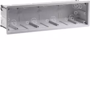 Berker 18721040 Interruttore da incasso a 4 poli per montaggio su canalina, R8, grigio chiaro