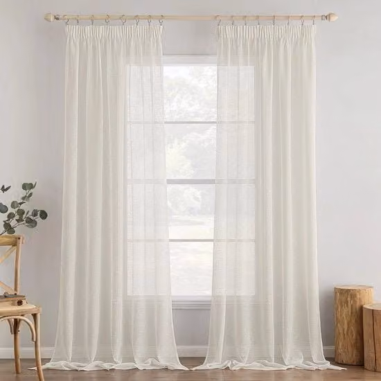 Gordini soffici - Permeabili alla luce - Set da 2 - 100% Poliestere - 140 x 300 cm