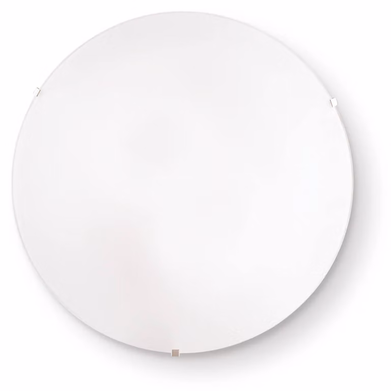 Plafoniera Moderna Simply Vetro Bianco 2 Luci E27