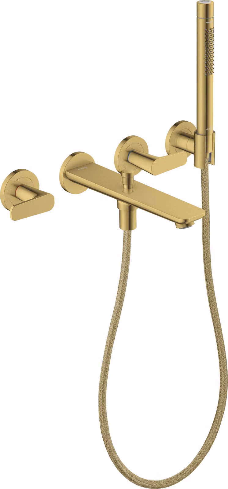 hansgrohe AXOR Citterio C Robinetterie de baignoire 3 trous encastrée pour montage mural, avec douchette à main, 49480990, 49480990